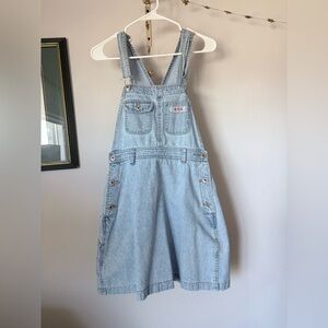 1990s Women’s Vintage Squeeze Jeans Overall Dress size medium